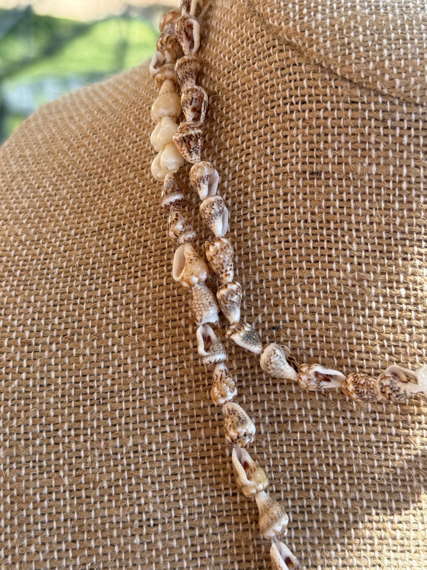 Seasheel Exotic Orchid Wrap Necklace