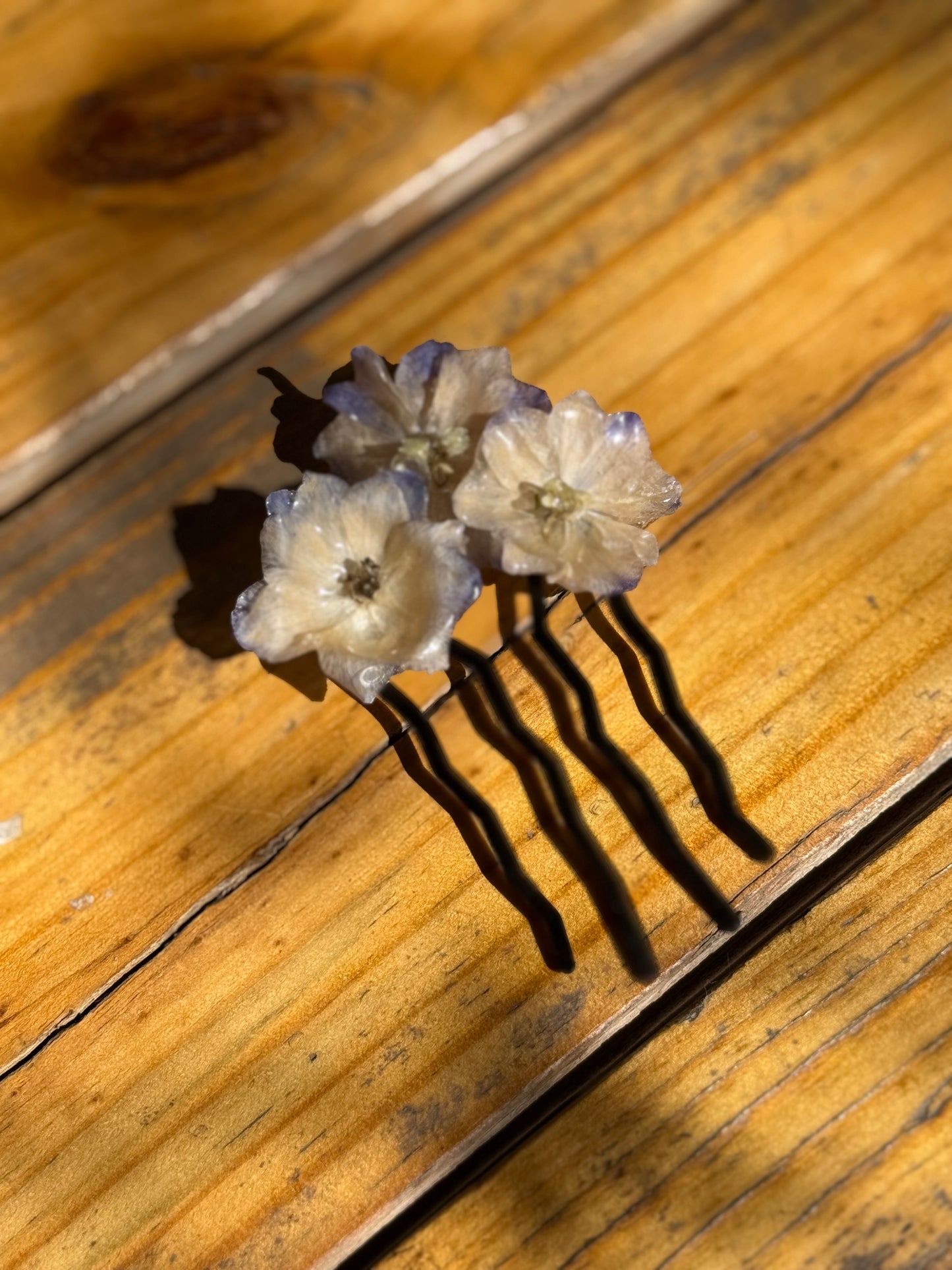 Aurora Blue Delphinium Hairfork / Hairpin