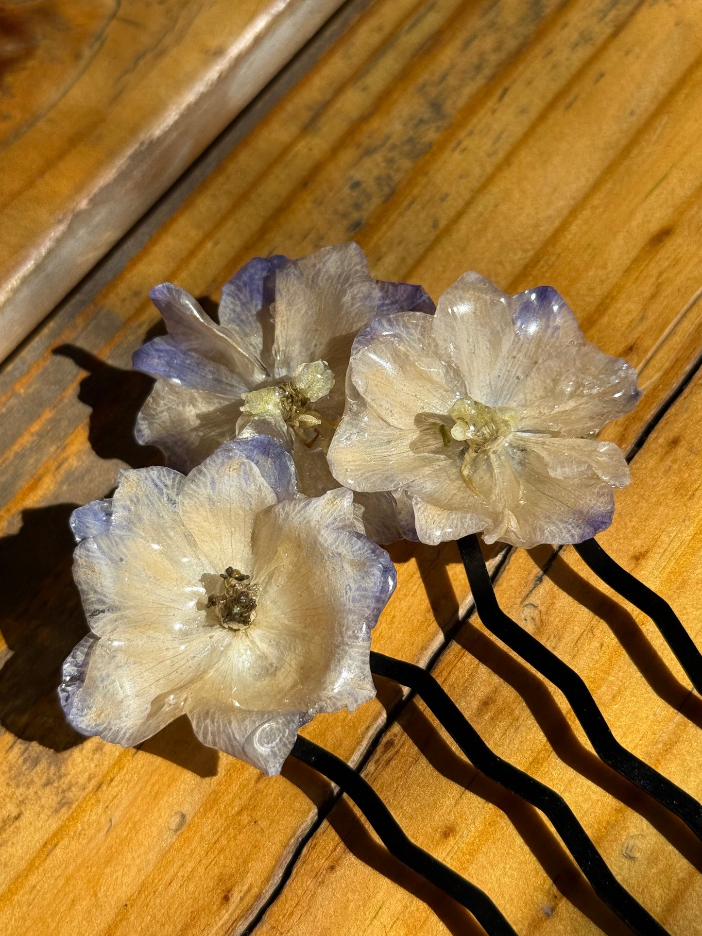 Aurora Blue Delphinium Hairfork / Hairpin