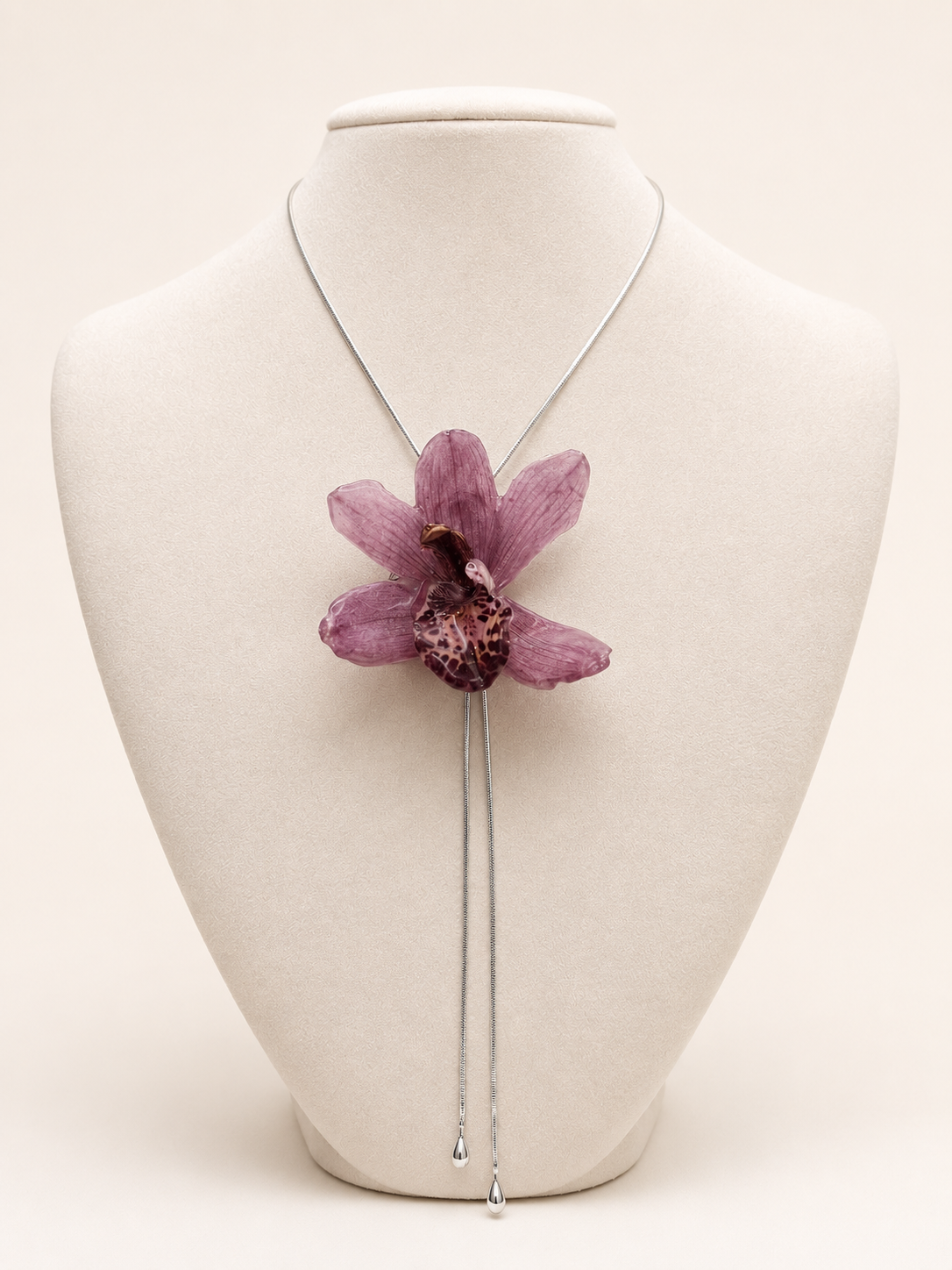 Cymbidium Bolo Necklace