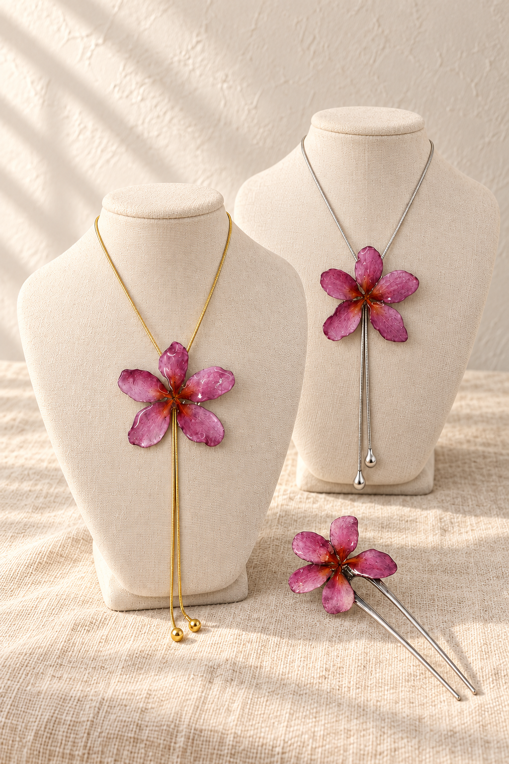 Pink Plumeria Accessories