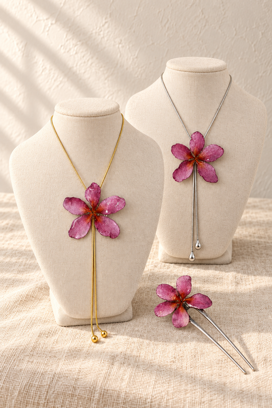 Pink Plumeria Accessories