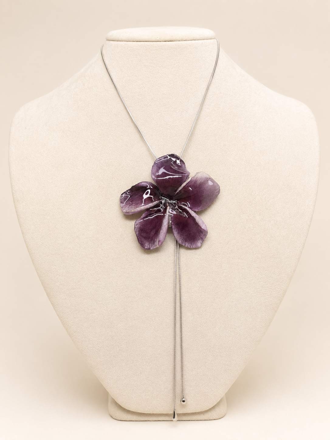 Gina Plumeria Bolo Necklace