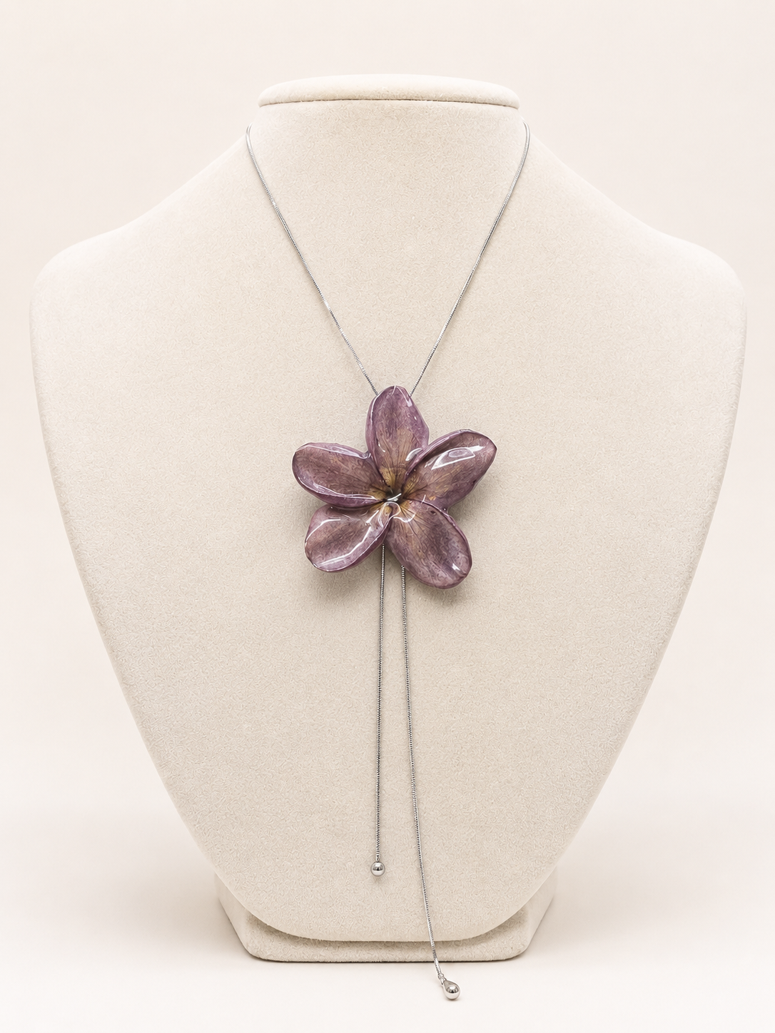 Serendipity Plumeria Bolo Necklace