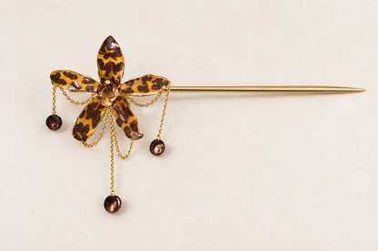 Grammatophyllum Orchid Hair Stick