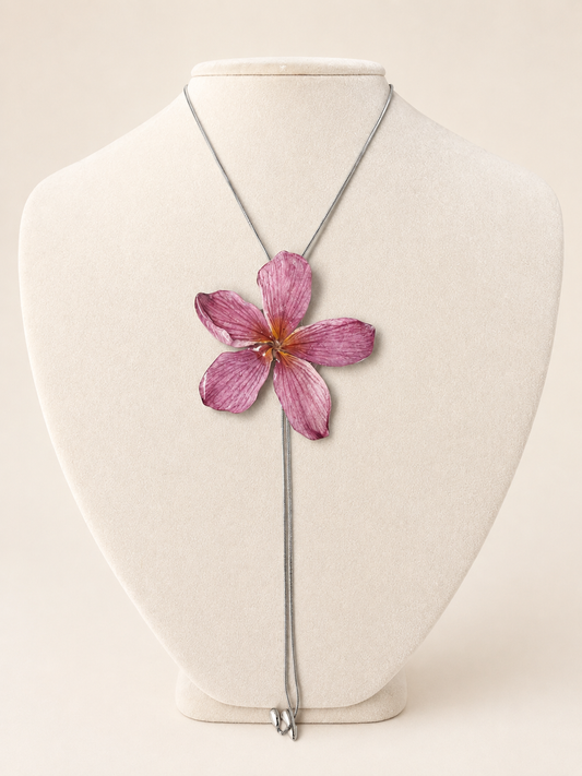 Clare Plumeria Bolo Necklace
