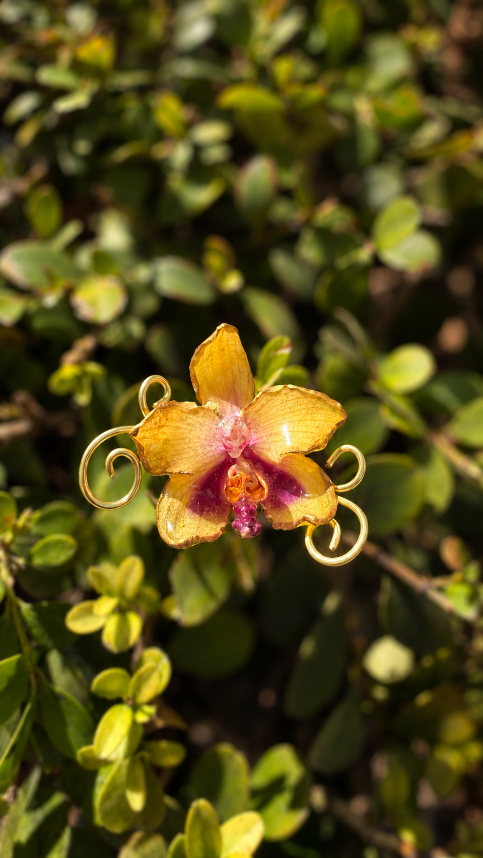 Bellina Orchid  Wire-Wrapped Ring