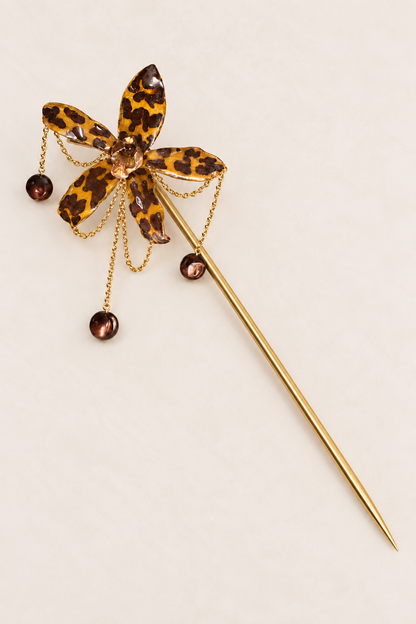 Grammatophyllum Orchid Hair Stick