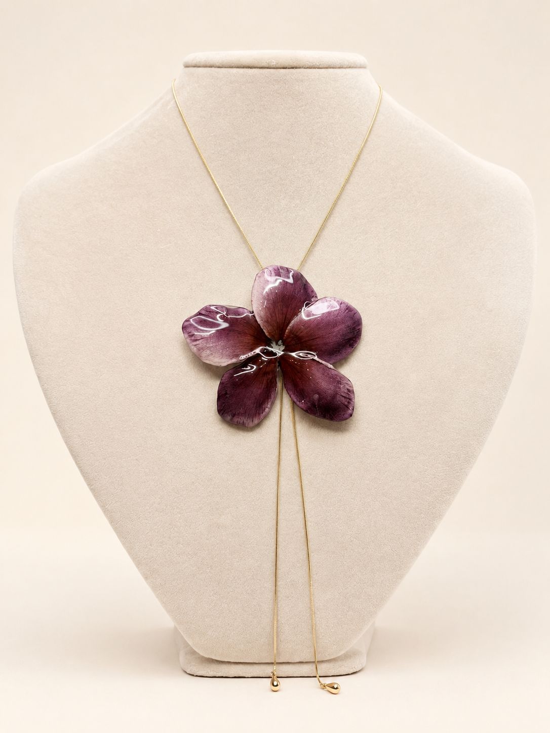 Gina Plumeria Bolo Necklace