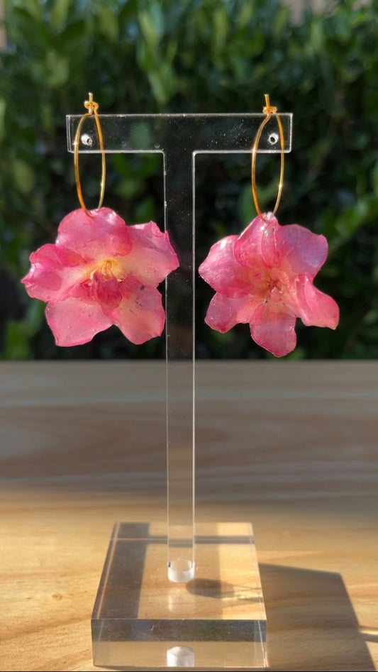 Pink Azalea Earrings