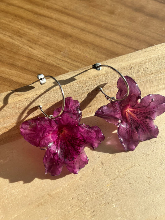 Violet Azalea Hoops