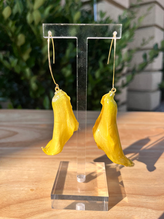 Soft Glow Calla Lily Earrings