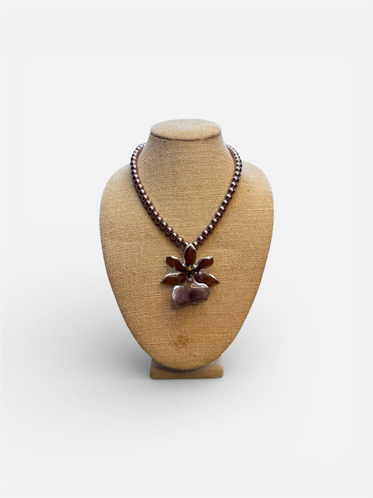 Midnight Zygopetalum Necklace