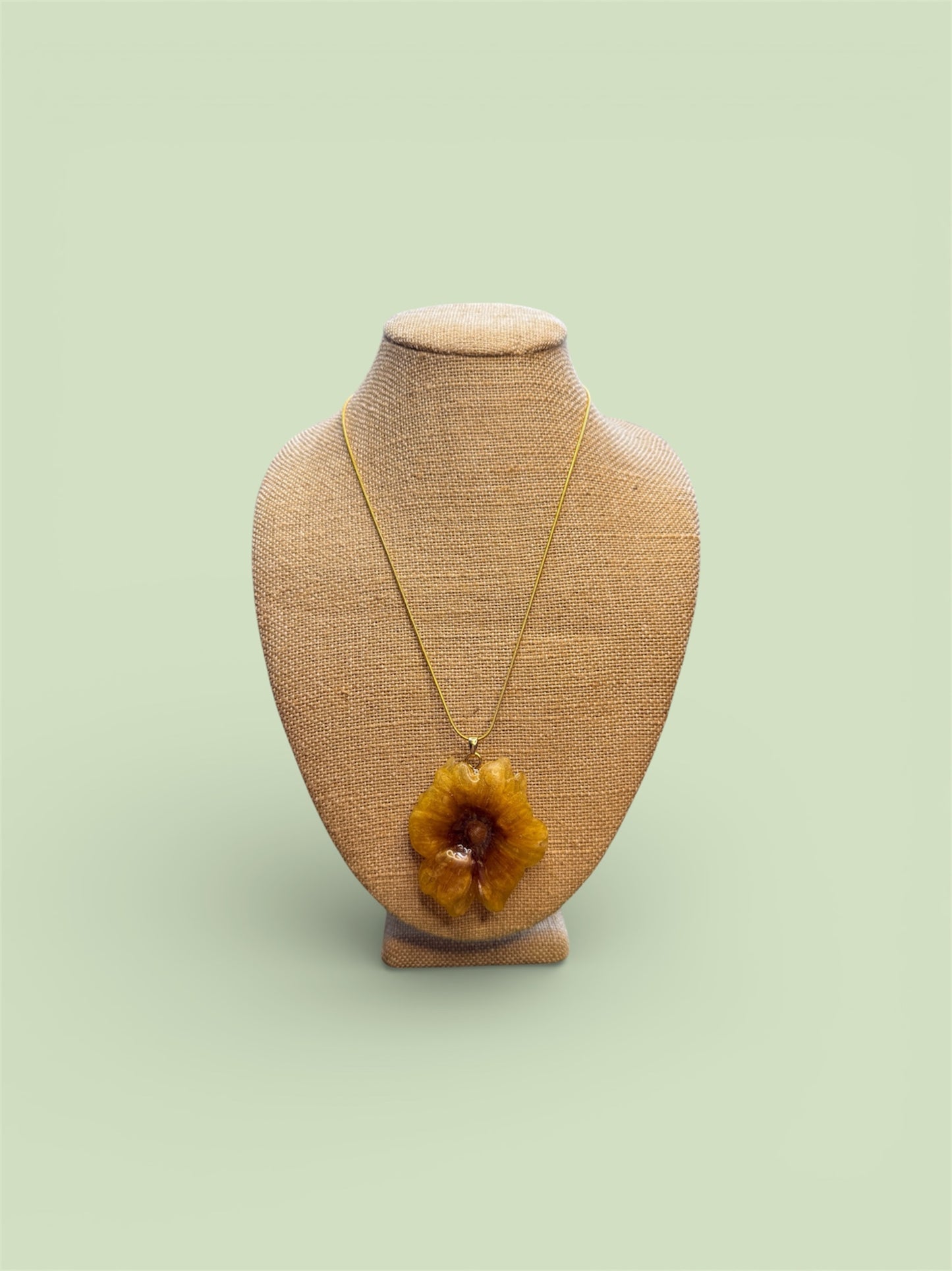 Yellow Chrysanthemum Necklace – 18K Gold Plated